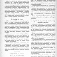 0849 - Page 848 - Partie scientifique. L’actualité scientifique. Les Sociétés Savantes. Paris. Société des Chirurgiens de Paris. Séance du 18 novembre 1932 / Société médicale des praticiens. Séance du 21 octobre 1932