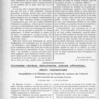 0869 - Page 868 - Partie professionnelle, Hygiène, Assistance, Mutualité, Intérêts corporatifs, Variétés. Travaux originaux. Autour des théâtres. A la Comédie des Champs-Elysées. « Intermezzo », Trois actes de Jean Giraudoux, (Suite et fin) / Comptes rendus, documents, pièces officielles…. Débats parlementaires. Interpellation à la Chambre sur les fraudes du concours de l'internat. Parties essentielles des principaux discours