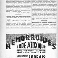 0879 - Page 878-LXIV - A travers l’officiel. Réponses des ministres aux questions des parlementaires. Soins dentaires aux assurés sociaux. Usage des feuilles spéciales / Les assurés sociaux qui ne sont pas en règle peuvent demander le bénéfice des autres lois d’Assistance sociale / Remplacement des appareils de prothèse dentaire