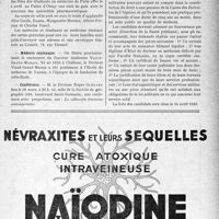0896 - Page LX-895 - Dernières nouvelles. Société d’hydrologie et de climatologie médicales de Paris / Gala des étudiants en médecine / Médecin centenaire / Conférence / Hôpital psychiatrique de Blida (Algérie)
