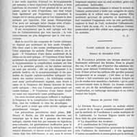 0921 - Page 920 - Partie scientifique. L’actualité scientifique. Les Sociétés Savantes. Paris. La névrite optique de l’arsenic pentavalent, (Soc. méd. des hôp. de Paris, 9-12-1932 ; Soc. de dermat. et de syphil. de Paris, 8-12-1932) / Société médicale des praticiens. Séance de décembre 1932 / Séance de janvier 1933