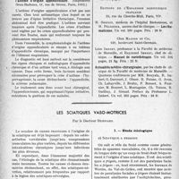 0923 - Page 922 - Partie scientifique. L’actualité scientifique. Les thèses. La roentgenthérapie des cancers du larynx. Historique et état actuel, par Dr J. -G. Fritz (1332) / Contribution à l’étude de l’asthme d’origine appendiculaire, par Dr F. Gelas (Imprimerie Grou-Radenez Paris, 1932) / Les livres qui viennent de paraître... / Les sciatiques vaso-motrices