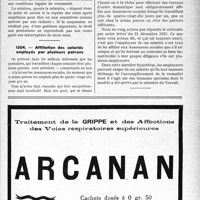 0956 - Page LXV-955 - Correspondance. Assurances sociales. Durée des prestations de l’assurance-maladie / Affiliation des salariés employés par plusieurs patrons