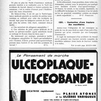 0969 - Page 968-X - Correspondance. Application du tarif des accidents du travail. Incision d’un phlegmon amygdalien / Contention d’une fracture des maxillaires
