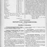 1009 - Page 1008 - Partie professionnelle, Hygiène, Assistance, Mutualité, Intérêts corporatifs, Variétés. Travaux originaux. Ligue médicale de défense individuelle, (Sou médical). Notre croisière arctique, (du 5 au 29 août 1933) / Reportage professionnel. Nouvelles et Informations. IIe Congrès international de l'aviation sanitaire / Congrès de l’Association française pour l'avancement des sciences / Prix du paludisme / Centre universitaire méditerranéen
