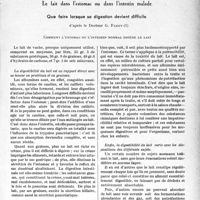 1048 - Page 1047 - Partie scientifique. Travaux originaux. La clinique gastro-entérologique au gout du jour. Le lait dans l’estomac ou dans l’intestin malade. Que faire lorsque sa digestion devient difficile, d’après le Docteur G. Faroy. Comment l’estomac ou l’intestin normal digère le lait