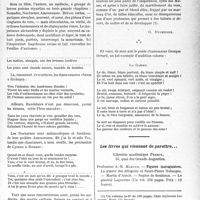 1056 - Page 1055 - Partie scientifique. L’actualité scientifique. Les Livres. Etincelles, par Pierre Roudière / Les livres qui viennent de paraître…