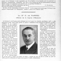 1060 - Page 1059 - Partie professionnelle, Hygiène, Assistance, Mutualité, Intérêts corporatifs, Variétés. Travaux originaux. Chronique. Quelques Livres…. La vie maladive de Molière, Docteur R. Thuillier [G. Duchesne] / Le Dr G. de Parrel, Officier de la Légion d’Honneur