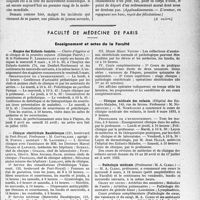 1070 - Page 1069 - Partie professionnelle, Hygiène, Assistance, Mutualité, Intérêts corporatifs, Variétés. Comptes rendus, documents, pièces officielles…. Débats parlementaires. Interpellation à la Chambre sur les fraudes du concours de l’internat. Parties essentielles des principaux discours, 17 février 1933. — J. O. du 18 février, (suite) / Faculté de médecine de Paris. Enseignement et actes de la Faculté