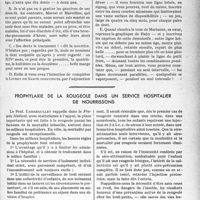 1112 - Page 1111 - Partie scientifique. Travaux originaux. Pratique neurologique. Introduction à la vie de médecin de campagne, par le Docteur Camescasse. Première dentition ; accidents et dates / Prophylaxie de la rougeole dans un service hospitalier de nourrissons