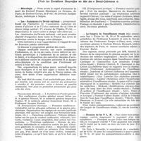 1149 - Page 1148 - Partie professionnelle, Hygiène, Assistance, Mutualité, Intérêts corporatifs, Variétés. Reportage professionnel. Nouvelles et Informations, (Voir les Dernières Nouvelles en tête des " Demi-Colonnes "). Nécrologie. [Docteur Francis Henriquez de Zubiria, Docteur Conte, Docteur Jacques Maire] / Les « Assistantes du Devoir national » / Le Congrès de l'insuffisance rénale / Chemins de fer P. L. M