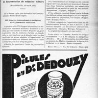 1150 - Page LXIII-1149 - A Travers l’officiel. VIIe Congrès international de médecine et de pharmacie militaires. IIe Congrès international d'aviation sanitaire. IIIe Session de l’Office international de documentation de médecine militaire