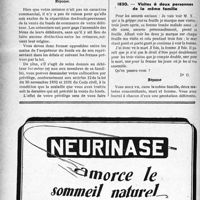 1157 - Page 1156-LXX - Correspondance. Honoraires. Privilège en cas de dernière maladie / Assurances sociales. Visites à deux personnes de la même famille