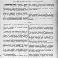 1190 - Page 1189 - Partie scientifique. Travaux originaux. La petite chirurgie au gout du jour. Pour les interventions au niveau des doigts, l’anesthésie régionale est préférable à l’anesthésie en bague, d’après MM. J. de Rougemont et F. Carcassonne
