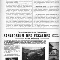 1235 - Page 1234-VIII - Dernières nouvelles. Journaux d’étude biologique du cancer / Appel aux médecins français / Hôpitaux de Rouen / Le banquet annuel de 1933 du Syndicat des médecins de la Seine