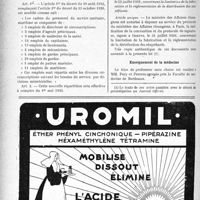 1237 - Page 1236-X - A travers l’officiel. Police sanitaire maritime / Stupéfiants / Enseignement de la médecine