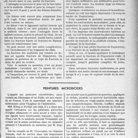 1248 - Page 1247 - Partie scientifique. Travaux originaux. Clinique chirurgicale, Hôpital Cochin. Fracture du col chirurgical de l'humérus. Fracture de la malléole externe, Professeur Ch. Lenormant / Peintures microbicides