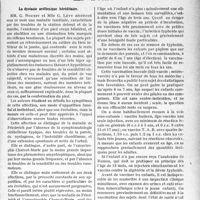 1252 - Page 1251 - Partie scientifique. L'actualité scientifique. La Presse. La dystasie aréflexique héréditaire [(La Presse Médicale, 19 novembre 1932)] / La vaccination antityphoïdique chez l’enfant [(L’Hôpital-A, novembre 1932)] / Le bactériophage [(Journal des Praticiens, 9 novembre 1932)]