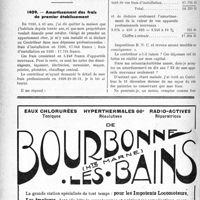 1285 - Page 1280-L - Correspondance. Fiscalité. Déduction des frais de remplacement / Amortissement des frais de premier établissement