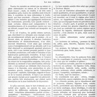 1323 - Page 1310 - Partie scientifique. Travaux originaux. La clinique au gout du jour. « L’avenir est aux maigres ». A partir de quel degré d’embonpoint faut-il lutter contre l'obésité, d’après le Docteur Ch. Mayer. Le pronostic de l’obésité dépend des altérations organiques surajoutées / Le bon remède