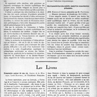 1346 - Page 1321 - Partie scientifique. L’actualité scientifique. Les Sociétés Savantes. Strasbourg. Application de la réaction à la résorcine de Vernes au diagnostic précoce de la syphilis, (Réunion dermatol. de Strasbourg ; 10-7-1932) / Mortinatalité due à la syphilis, malgré les consultations prénatales, (Réunion dermatol. de Strasbourg ; 10-7-1932) / Les Livres. Promenades autour de ma vie. Lettres de la Montagne. Louis Barthou, de l’Académie Française