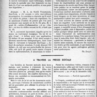 1365 - Page 1332 - Partie professionnelle, Hygiène, Assistance, Mutualité, Intérêts corporatifs, Variétés. Travaux originaux. Chronique médico-militaire. Le soleil liquide, (Histoire américaine, mais vraie) [Ph, Dally] / A travers la presse sociale [Docteur M. Vimont]
