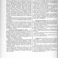 1379 - Page 1340 - Partie professionnelle, Hygiène, Assistance, Mutualité, Intérêts corporatifs, Variétés. Reportage professionnel. Nouvelles et Informations, (Voir les Dernières Nouvelles en tête des « Demi-Colonnes »). Fédération nationale des médecins du front / Les Journaux médicales de Bruxelles / Societas Oto-rhinolaryngologica Latina / Société des chirurgiens de Paris / Chemins de fer de l’État / Chemins de fer P. L. M