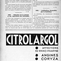 1389 - Page 1348-LVIII - Correspondance. Fiscalité. Déduction des primes d’assurance-vie / Déduction de la patente et des réparations des immeubles / Justifications demandées par le Contrôleur