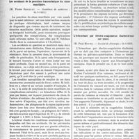 1423 - Page 1382 - Partie scientifique. L'actualité scientifique. Les Sociétés Savantes. Paris. Les accidents de la ponction transméatique du sinus maxillaire, (Académie de médecine ; 14-3-1933) / Action des rayons X sur la métamorphose des insectes, (Académie des sciences ; 6-3-1933) / L’hémostase par électro-coagulation diathermique sur pince, (Société de chirurgie ; 11-1-1933)