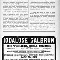 1456 - Page IX-1413 - Dernières nouvelles. Le Saint-Hubert Club médical / La semaine de l’eau en Belgique / Hospice Paul-Brousse et Institut du Cancer (Villejuif)