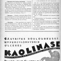 1457 - Page 1414-X - Dernières nouvelles. Sanatorium du Mont-Blanc / Ministère de la Marine marchande / Naissance / Nécrologie. [Monsieur Puge] / A travers l’officiel. Commission de visite périodique médicale des pilotes