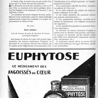 1459 - Page 1416-XII - A travers l’officiel. Santé publique / Santé publique