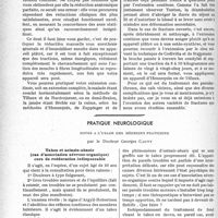 1477 - Page 1434 - Partie scientifique. Travaux originaux. Clinique chirurgicale. Les fractures de la diaphyse fémorale, M. J. -P. Tourneux / Pratique neurologique. Notes à l’usage des médecins praticiens, par le Docteur Georges Cauvy. Tabes et astasie-abasie, (cas d’association névroso-organique), cure de rééducation indispensable