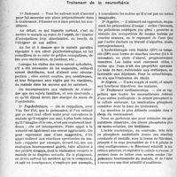 1493 - Page 1450 - Partie scientifique. L’actualité scientifique. Thérapeutique. Traitement de la neurasthénie