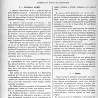 1509 - Page 1466 - Partie professionnelle, Hygiène, Assistance, Mutualité, Intérêts corporatifs, Variétés. Comptes rendus, documents, pièces officielles. Syndicat des médecins du Bugey et du pays de Gex