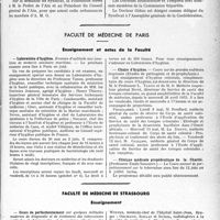 1510 - Page 1467 - Partie professionnelle, Hygiène, Assistance, Mutualité, Intérêts corporatifs, Variétés. Comptes rendus, documents, pièces officielles. Syndicat des médecins du Bugey et du pays de Gex / Faculté de médecine de Paris. Enseignement et actes de la Faculté / Faculté de médecine de Strasbourg. Enseignement