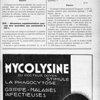 1524 - Page LXXIII-1481 - Correspondance. Questions médico-militaires. Demande de pension. Délais. Procédure / Allocations supplémentaires pouvant être accordées aux pensionnés à 100 %
