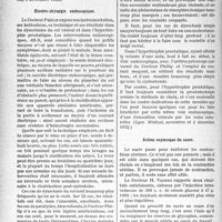 1559 - Page 1516 - Partie scientifique. L'actualité scientifique. La Presse. L'accouchement après régime déchloruré [(Strasbourg Médical, 5 novembre 1932)] / Electro-chirurgie endoscopique [(Lyon Médical, novembre et 4 décembre 1932)] / Action ocytocique du sucre [(Journal des Praticiens, 17 décembre 1932)]