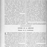 1579 - Page 1536 - Partie professionnelle, Hygiène, Assistance, Mutualité, Intérêts corporatifs, Variétés. Travaux originaux. Assistance médicale gratuite. Prévention et immunisation, Docteur J. Legendre / Histoire de la médecine. Origines de la sérothérapie [J. Boucher]
