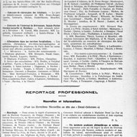 1588 - Page 1545 - Partie professionnelle, Hygiène, Assistance, Mutualité, Intérêts corporatifs, Variétés. Hôpitaux de l’assistance publique de Paris. Enseignement, concours, avis divers / Reportage professionnel. Nouvelles et informations. Nécrologie [Docteur Dargent, Docteur Boudréaux, Docteur Juvin, Docteur Chausseblanche, Docteur Tintrelin, Docteur Raoul Morisson, Docteur Ménard, Docteur René le Fur] / Un médecin praticien philanthrope et artiste