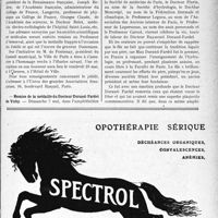 1608 - Page IX-1565 - Dernières nouvelles. Le Jubilé du Professeur d’Arsonval / Remise de la médaille du Docteur Durand-Fardel de Vichy