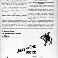1612 - Page XIII-1569 - A travers l’officiel. Arrêté du 5 mai 1933 fixant le nombre d’emplois d’agrégés des Facultés de médecine pour la Faculté d’Alger / Arrêtés nommant un médecin directeur et un médecin chef de service d’Asiles publics d’aliénés / Réponses des ministres aux questions des parlementaires. Vente de médicaments par une clinique à ses malades en traitement