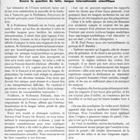 1614 - Page 1571 - Propos du jour. Encore la question du latin, langue internationale scientifique