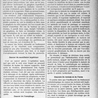 1618 - Page 1575 - Partie scientifique. Travaux originaux. Indications du radium, Par le Docteur Jean Gagey. Tumeurs malignes. Cancer de la langue et des lèvres / Cancer du maxillaire supérieur / Cancer de l’oesophage / Cancers du rectum et de l’anus