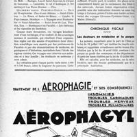 1659 - Page 1616-LVI - A travers l’officiel. VIIe Programme des voyages Cévennes-Pyrënées-Ocean / Chronique fiscale. Les docteurs en médecine et la patente