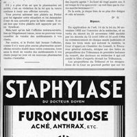 1668 - Page LXV-1625 - Correspondance. Divers. Délai accordé par la loi aux héritiers d’un pharmacien pour continuer à gérer l’officine / Désignation des médecins experts