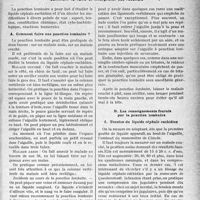 1688 - Page 1645 - Partie scientifique. Travaux originaux. Médecine pratique. La ponction lombaire. Comment la faire et interpréter ses résultats. Comment faire une ponction lombaire ? / Les renseignements fournis par la ponction lombaire