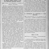 1698 - Page 1655 - Partie scientifique. L’actualité scientifique. Les Sociétés Savantes. Paris. Les épisodes miliaires évolutifs au cours de la tuberculose pulmonaire chronique, (Académie de médecine ; 11-4-1933) / Variabilité du pouvoir hémolytique des streptocoques, (Académie de médecine 14-3-1933) / Le radiodiagnostic des calcifications de l’aorte abdominale, (Académie de médecine ; 21-3-1933) / Plaies du cœur, (Société de chirurgie ; 1-2-1933)