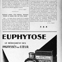 1746 - Page XI-1703 - A travers l’officiel. Réponses des ministres aux questions des parlementaires. Exercice illégal du commerce de détail des plantes médicinales. Sanctions / Assurances sociales. Frais médicaux. Maximum Pluralité de malades dans une mène famille