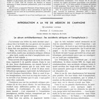 1759 - Page 1716 - Partie scientifique. Travaux originaux. Le diabète et les états paradiabétiques dans leurs rapports avec la grossesse, par le Docteur Henri Vignes. Documents justificatifs / Introduction à la vie de médecin de campagne. Le sérum anticharbonneux : les accidents sériques et l'anaphylaxie
